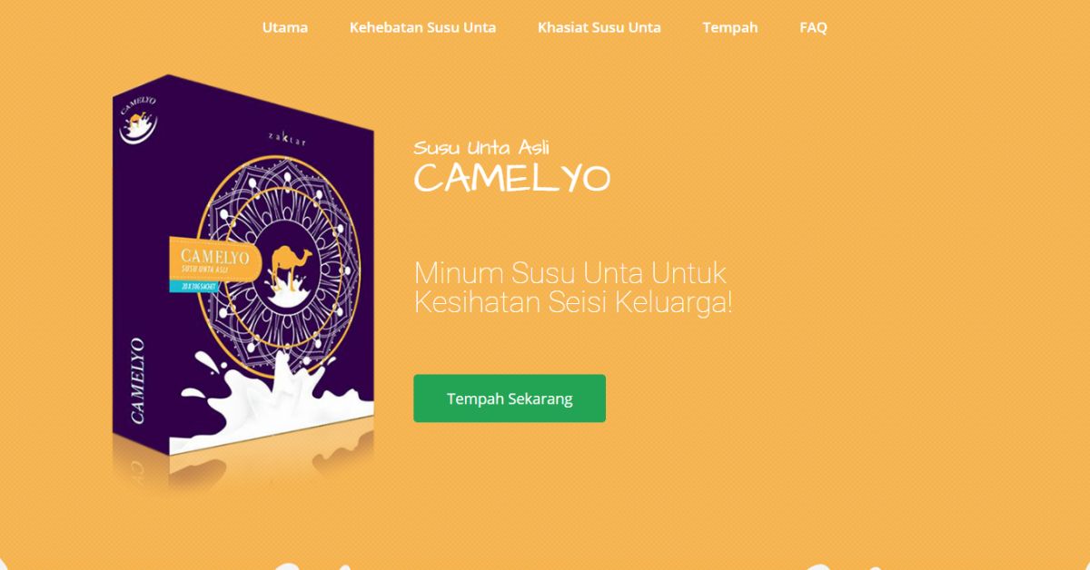 landing page camelyo